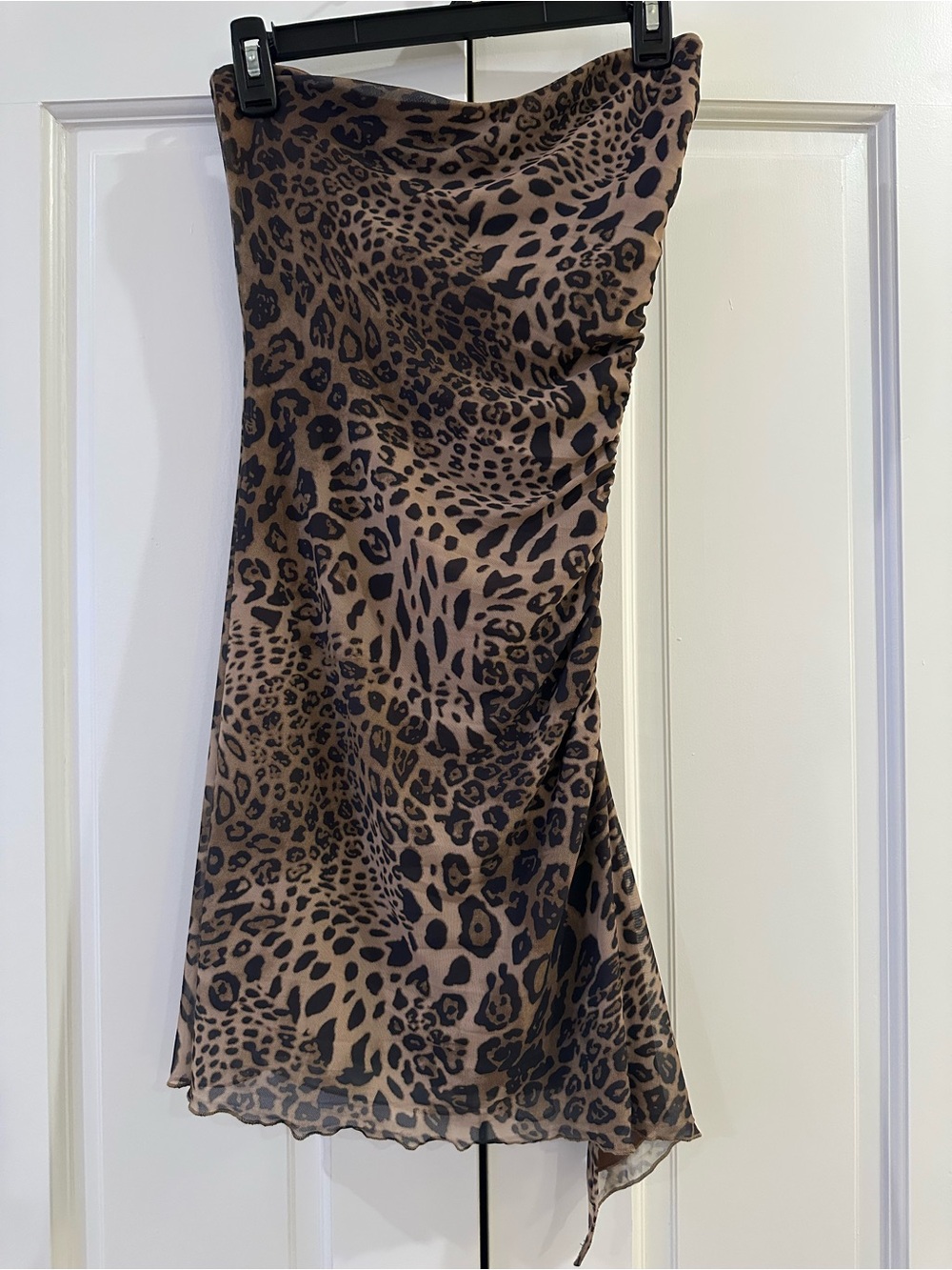 Princess Polly Leopard Mini Strapless Dress
